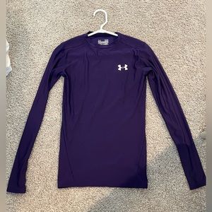 Under Armour purple long sleeve compression top